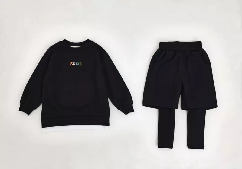 Fashion King - Korean Children Fashion - #minifashionista - Board Layerd Leggings Set - 10