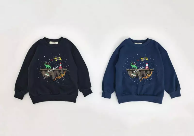Fashion King - Korean Children Fashion - #minifashionista - Space Dino Sweatshirt - 9
