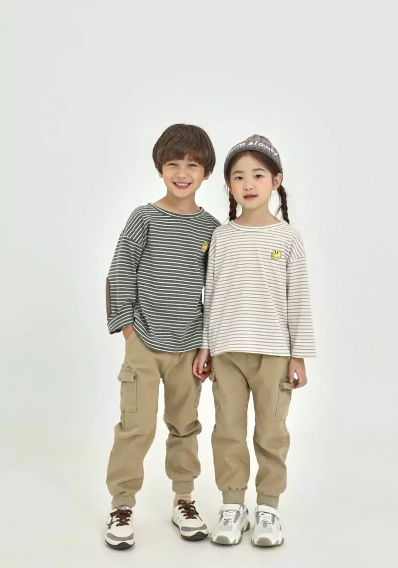 Fashion King - Korean Children Fashion - #minifashionista - Smile Stripes Tee - 4