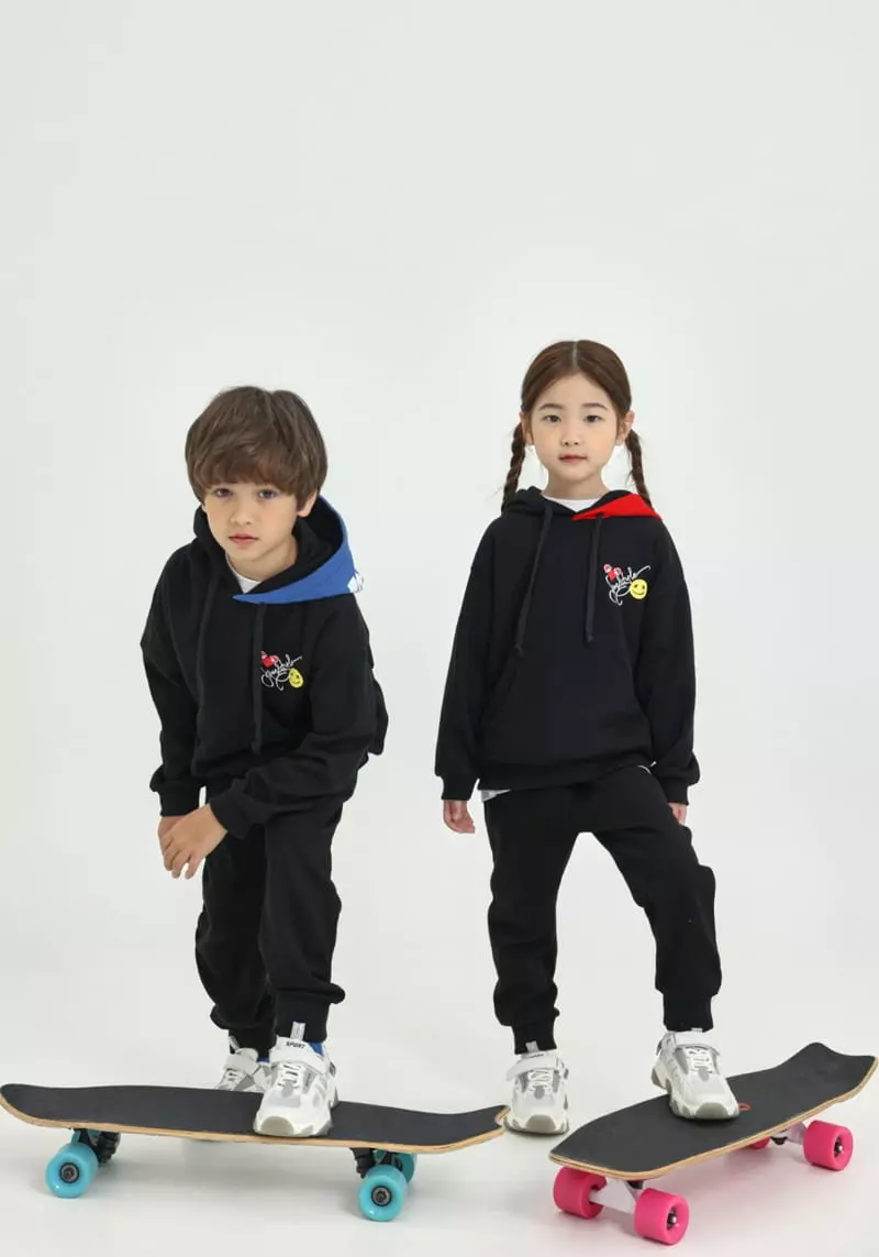 Fashion King - Korean Children Fashion - #todddlerfashion - Sk Hoody Set - 2