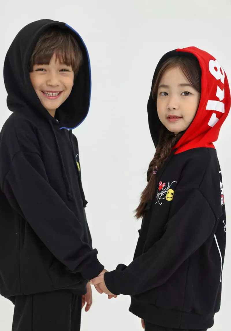 Fashion King - Korean Children Fashion - #toddlerclothing - Sk Hoody Set - 3