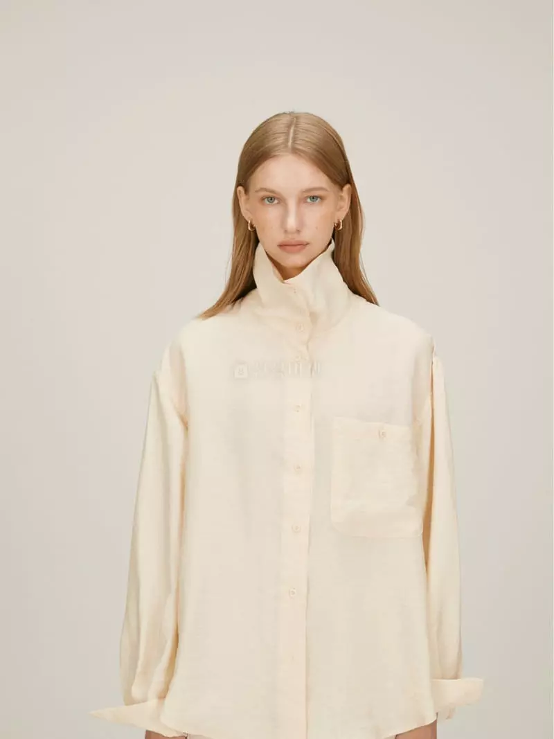 Fave - Korean Women Fashion - #womensfashion - High Neck Shirt - 4