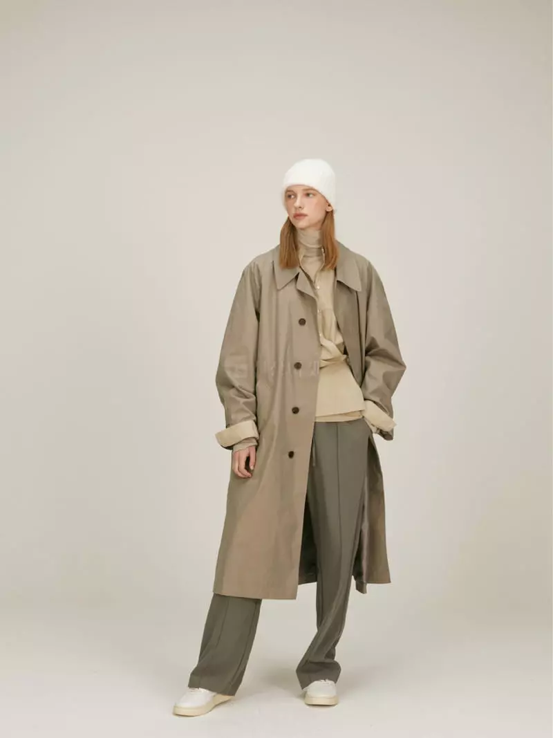 Fave - Korean Women Fashion - #momslook - Mori Trech Coat - 2