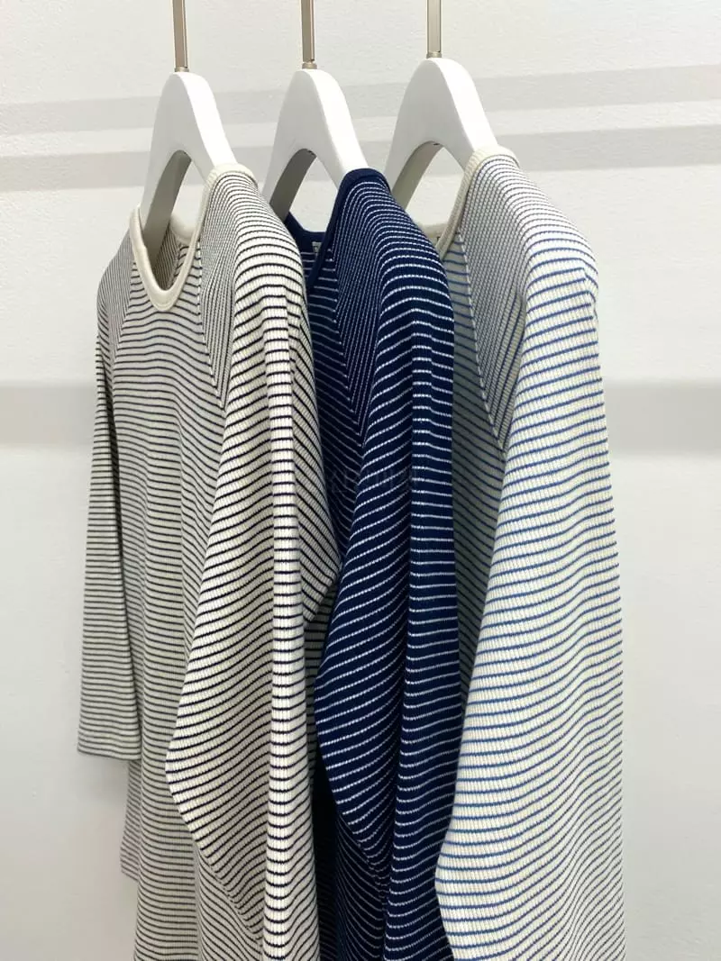 Fave - Korean Women Fashion - #momslook - Stripes Tee - 6