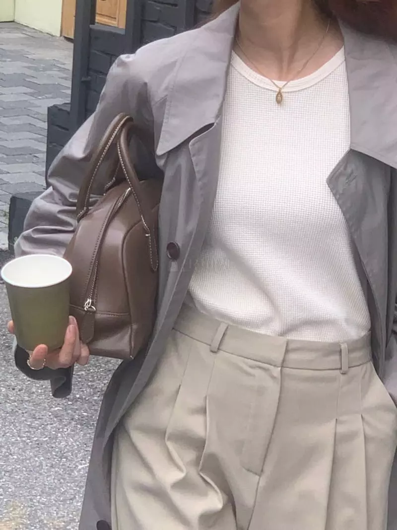 Fave - Korean Women Fashion - #pursuepretty - Waffle Tee - 6
