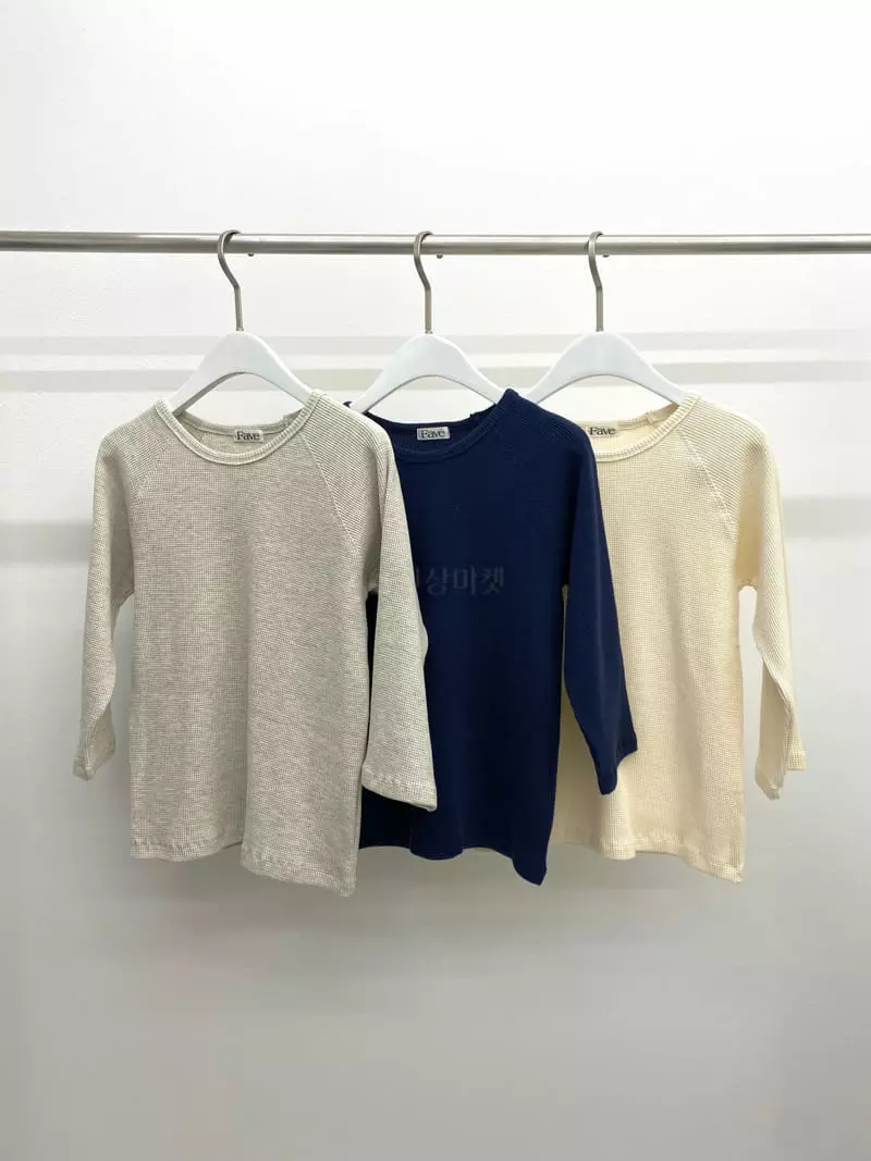 Fave - Korean Women Fashion - #romanticstyle - Waffle Tee - 8