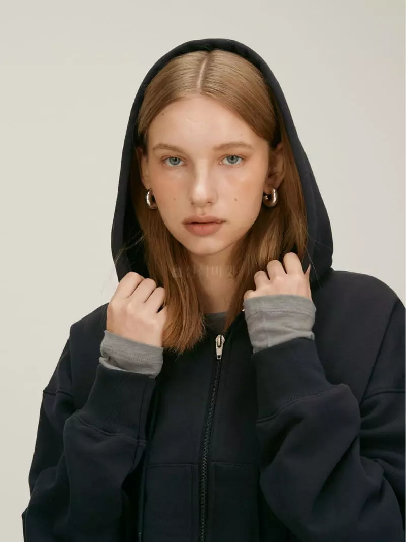 Fave - Korean Women Fashion - #thatsdarling - Shopy Hoody Zip-up - 5
