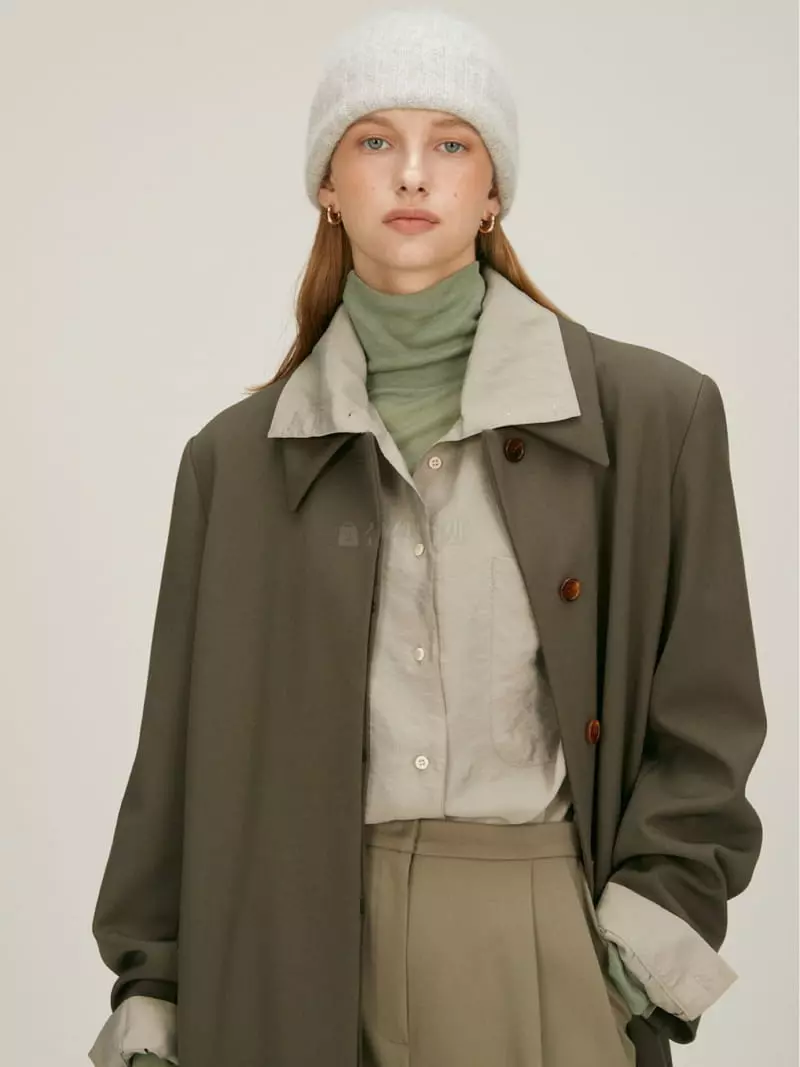 Fave - Korean Women Fashion - #vintageinspired - Tencel Turtleneck Tee - 5
