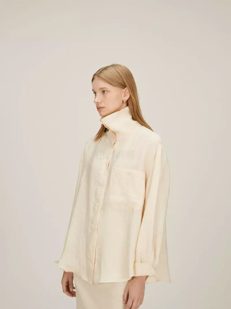 Fave - Korean Women Fashion - #womensfashion - High Neck Shirt - 5