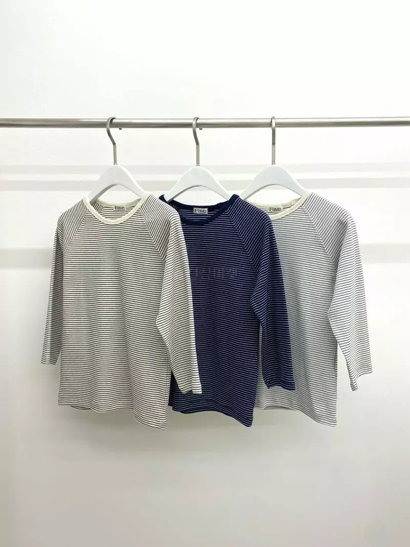 Fave - Korean Women Fashion - #womensfashion - Stripes Tee - 5