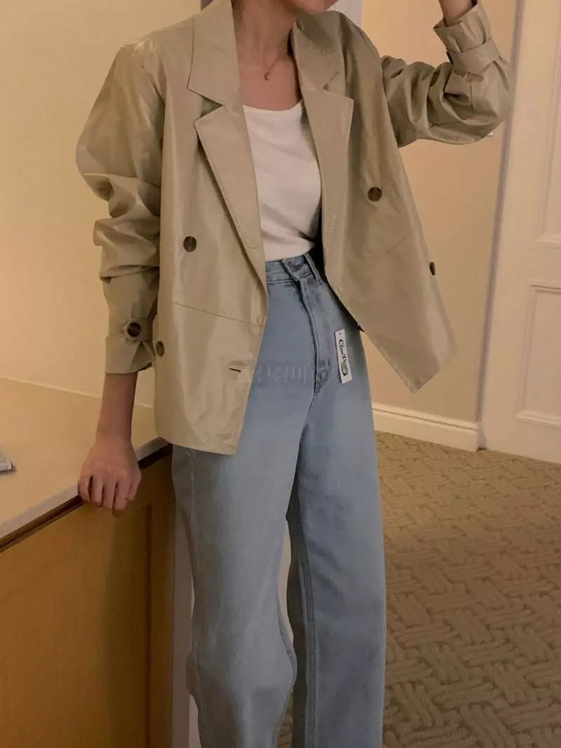 February - Korean Women Fashion - #momslook - Double Jacket - 11