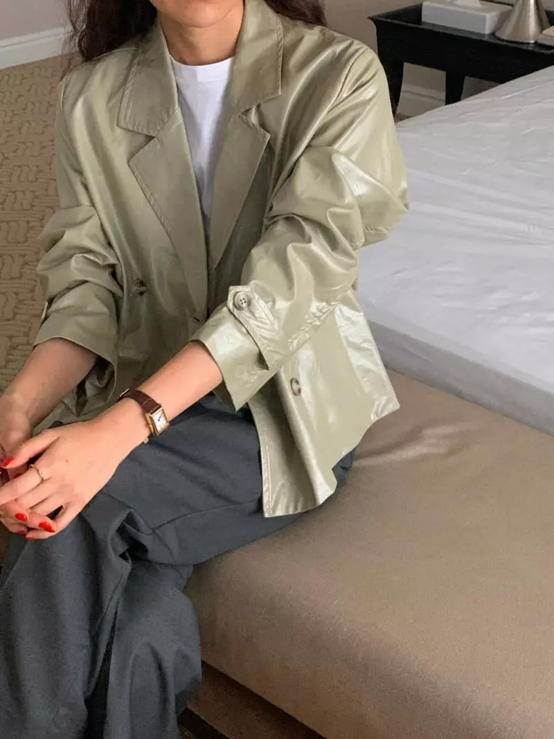 February - Korean Women Fashion - #momslook - Double Jacket - 5