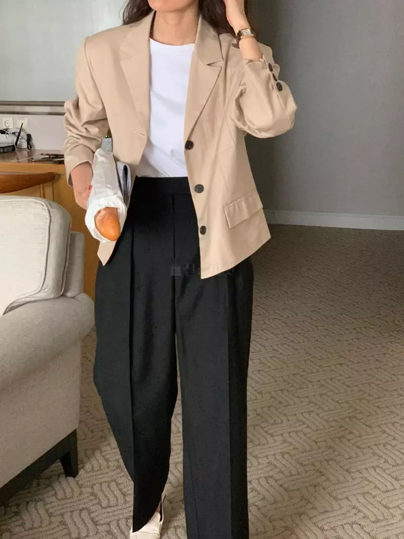 February - Korean Women Fashion - #momslook - Swing Jacket - 8