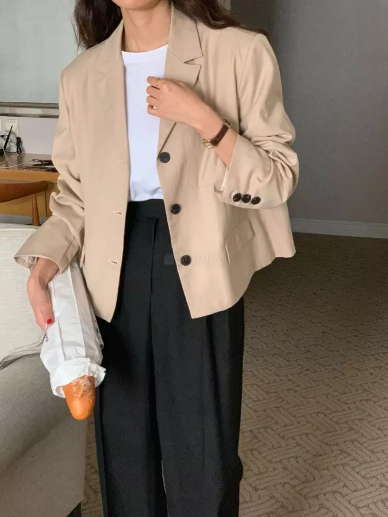 February - Korean Women Fashion - #momslook - Swing Jacket - 7