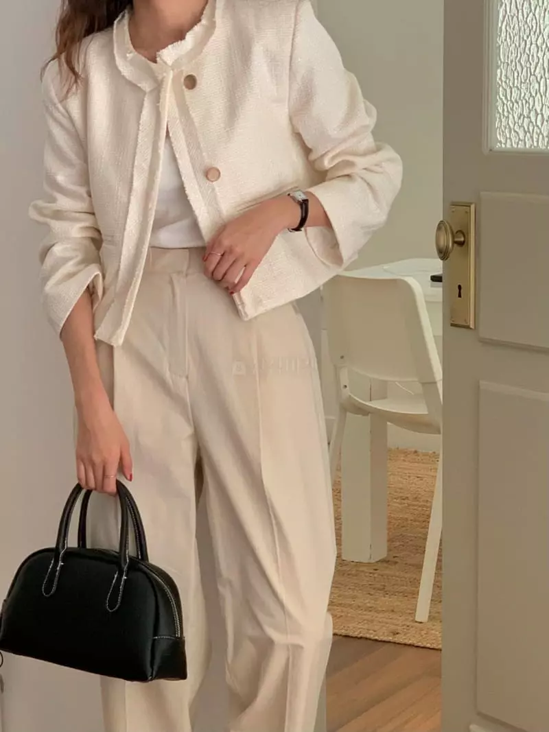 February - Korean Women Fashion - #momslook - Nine Twid Jacket - 2