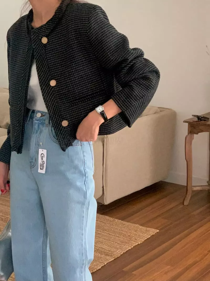 February - Korean Women Fashion - #momslook - Nine Twid Jacket - 6