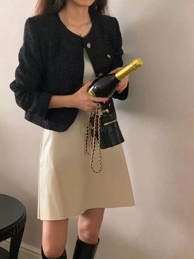 February - Korean Women Fashion - #momslook - Guty Twid Jacket - 3