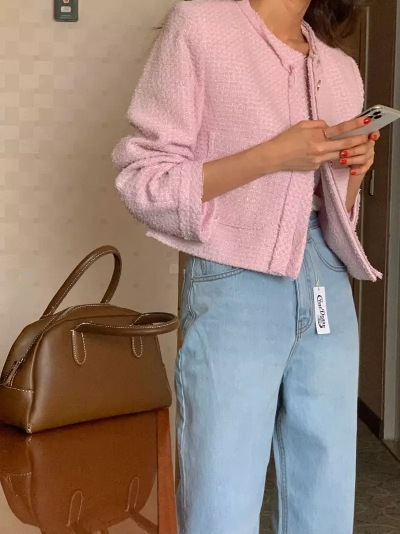 February - Korean Women Fashion - #restrostyle - Popcorn Jacket - 5