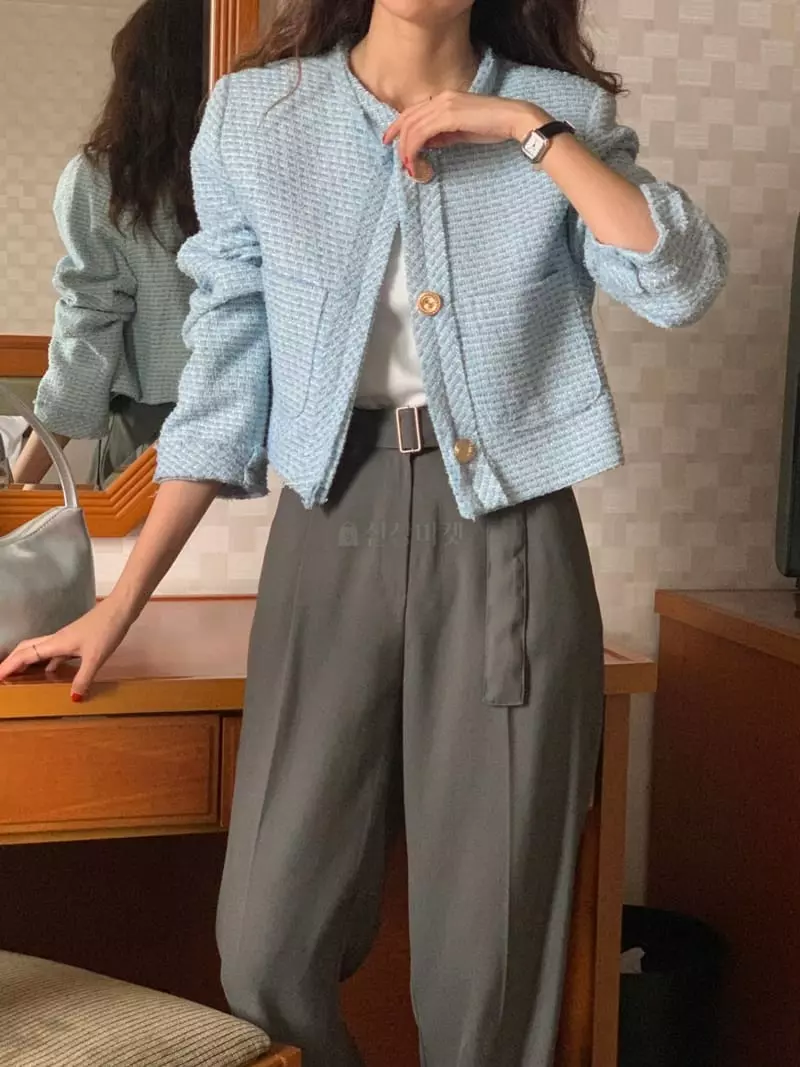 February - Korean Women Fashion - #thatsdarling - Popcorn Jacket - 8