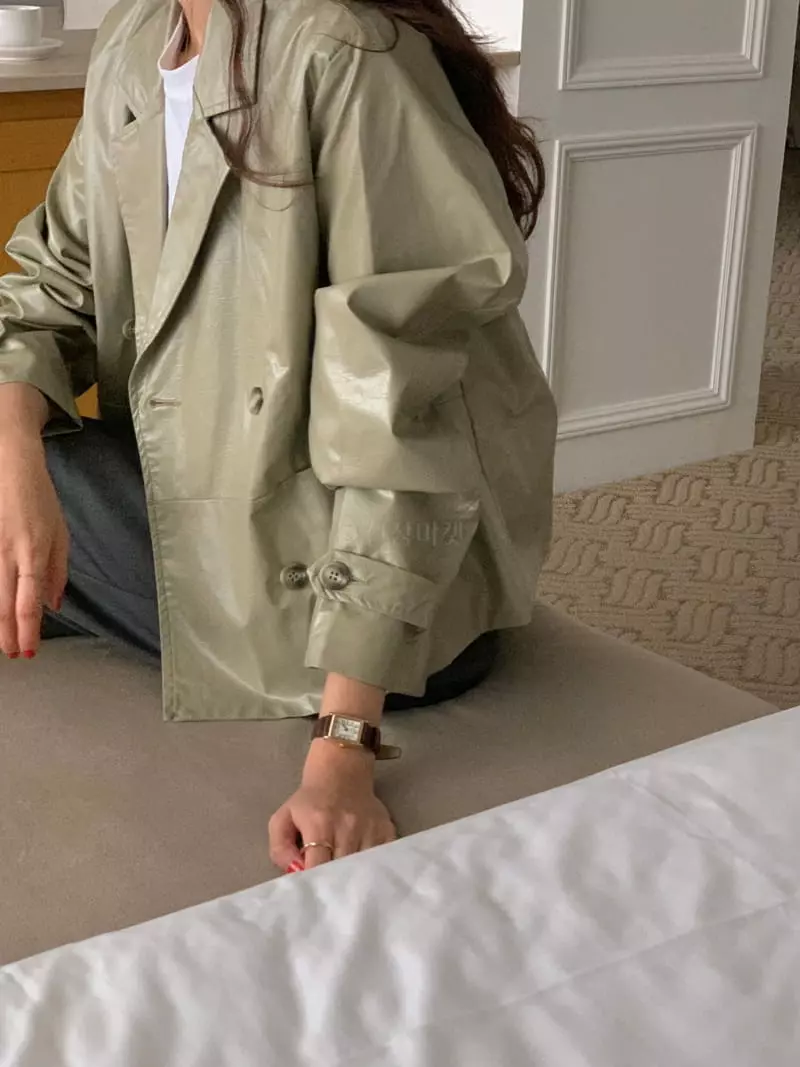 February - Korean Women Fashion - #momslook - Double Jacket - 4