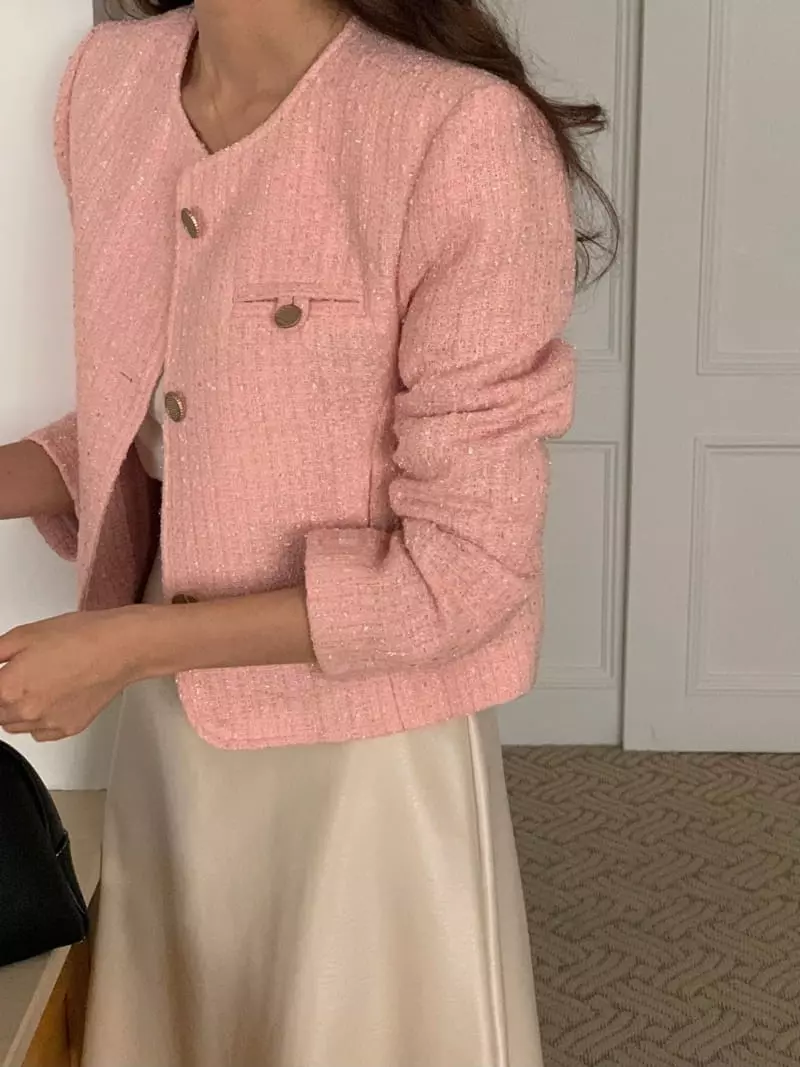 February - Korean Women Fashion - #womensfashion - Guty Twid Jacket - 2