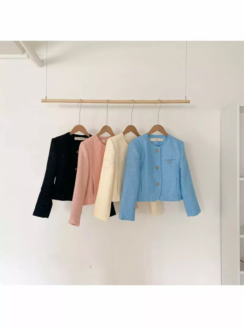 February - Korean Women Fashion - #momslook - Guty Twid Jacket - 4