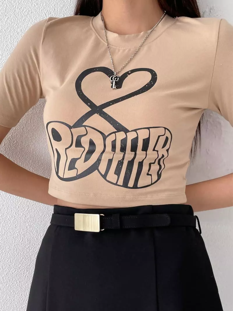 Feffer - Korean Women Fashion - #womensfashion - Red Tee - 3