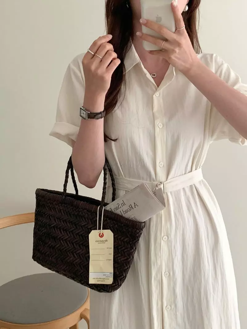 Ff - Korean Women Fashion - #momslook - With Belt One-piece - 2