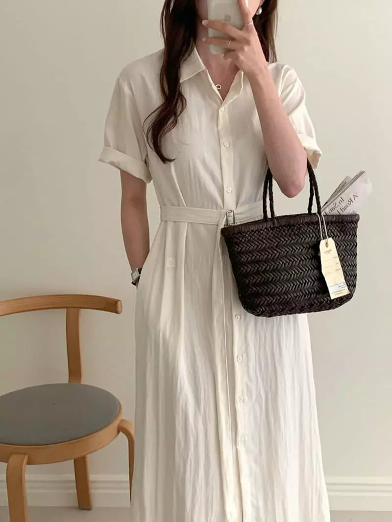 Ff - Korean Women Fashion - #womensfashion - With Belt One-piece - 4