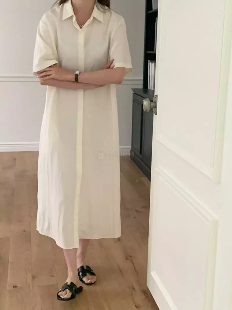 Ff - Korean Women Fashion - #momslook - With Belt One-piece - 6