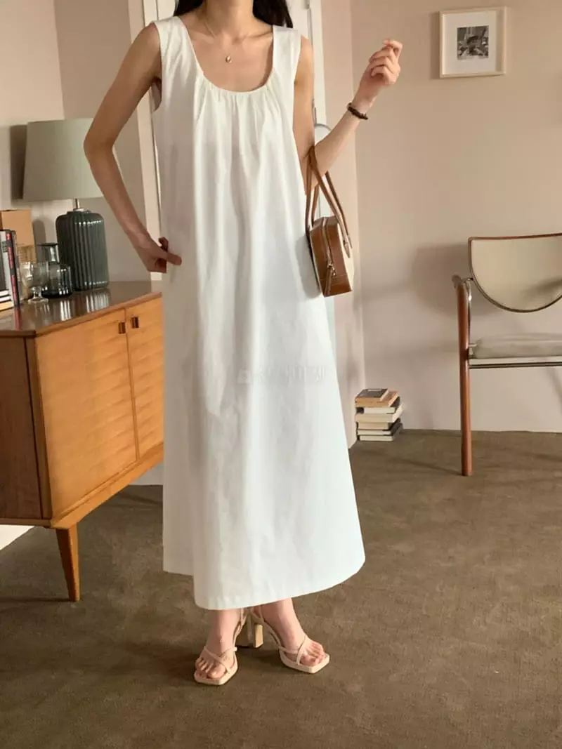 Ff - Korean Women Fashion - #momslook - Sure Linen One-piece - 5