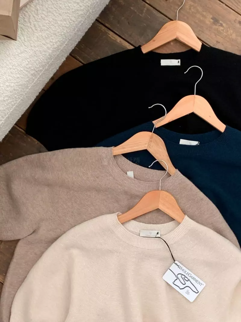 Ff - Korean Women Fashion - #momslook - Whole Gament Knit Tee - 11