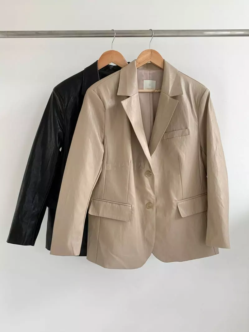 Ff - Korean Women Fashion - #momslook - Cale Leather Jacket - 8