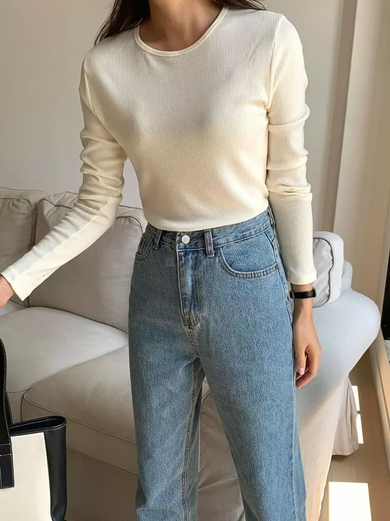 Ff - Korean Women Fashion - #shopsmall - Cash Rib Tee - 2