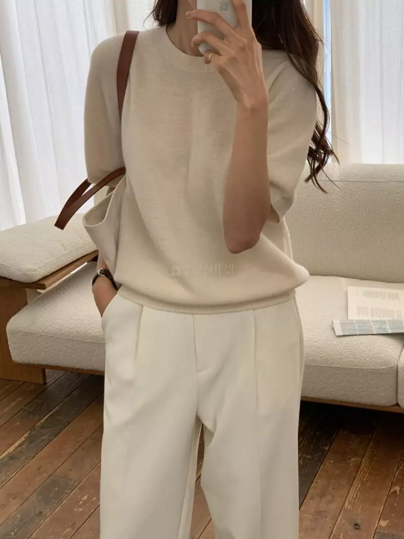 Ff - Korean Women Fashion - #thatsdarling - Whole Gament Knit Tee - 9