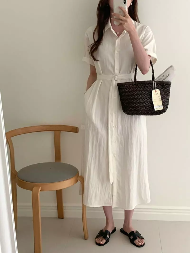 Ff - Korean Women Fashion - #womensfashion - With Belt One-piece - 3