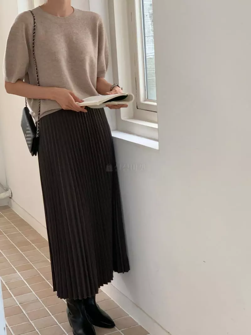 Ff - Korean Women Fashion - #momslook - Wrinkle Skirt - 4