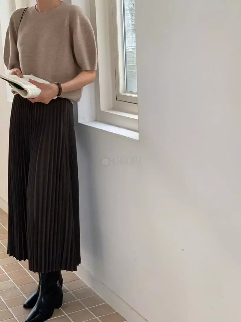 Ff - Korean Women Fashion - #womensfashion - Wrinkle Skirt - 6