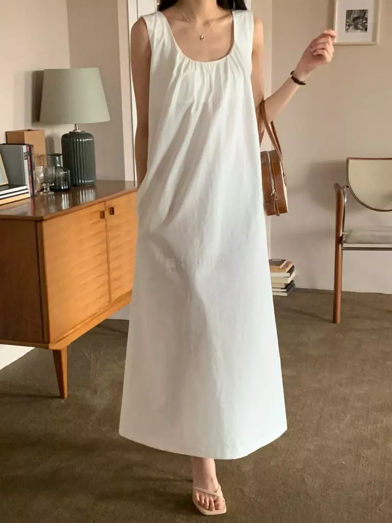 Ff - Korean Women Fashion - #momslook - Sure Linen One-piece - 4