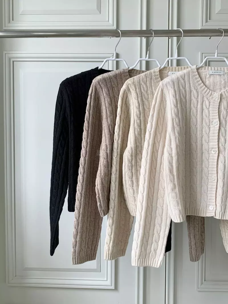 Ff - Korean Women Fashion - #womensfashion - Omov Twist Cardigan