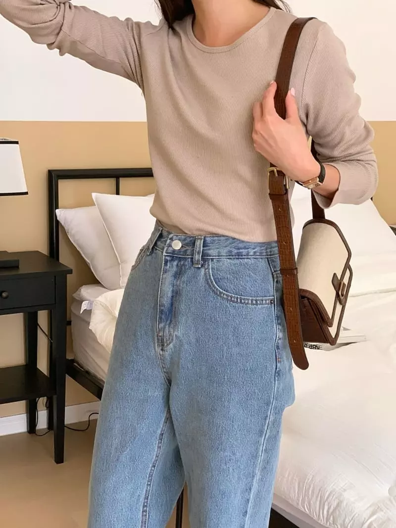 Ff - Korean Women Fashion - #womensfashion - Cash Rib Tee - 12