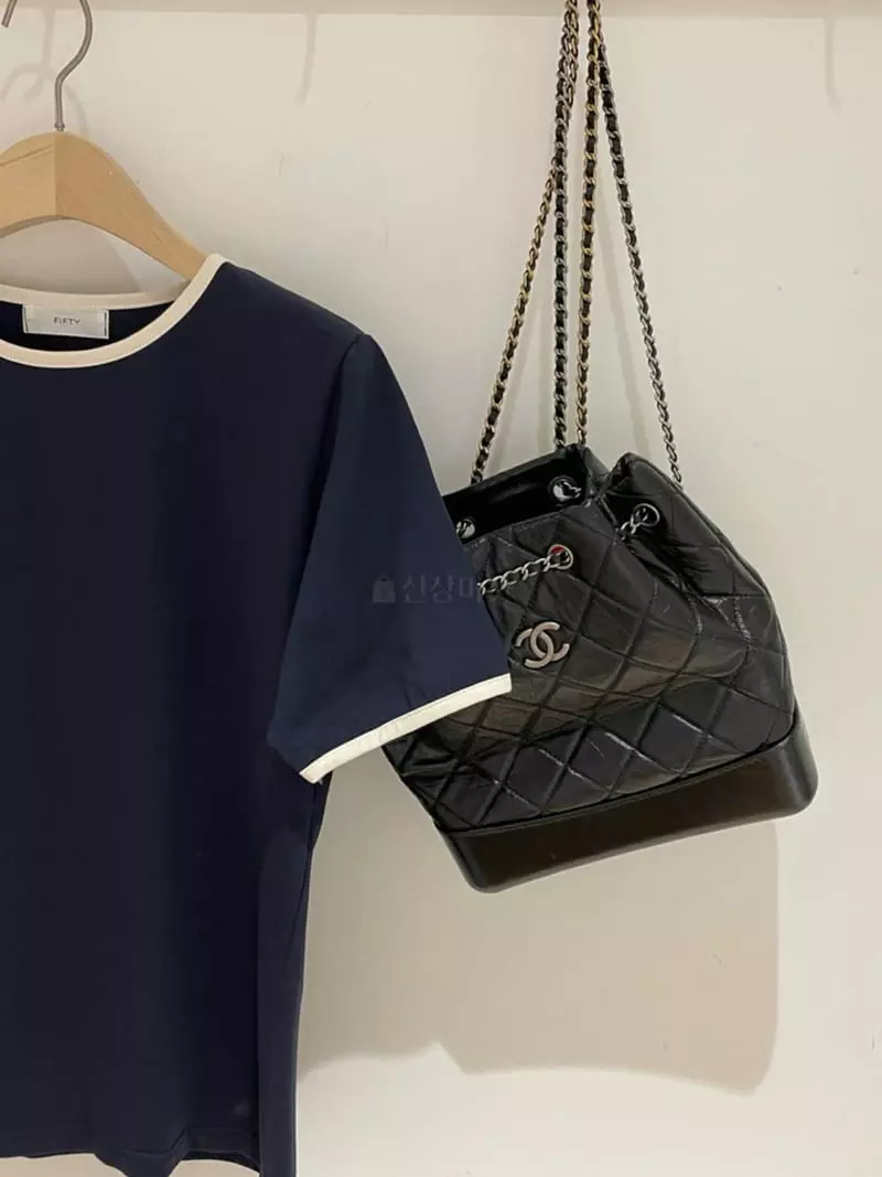 Fifty - Korean Women Fashion - #womensfashion - Color Tee - 3