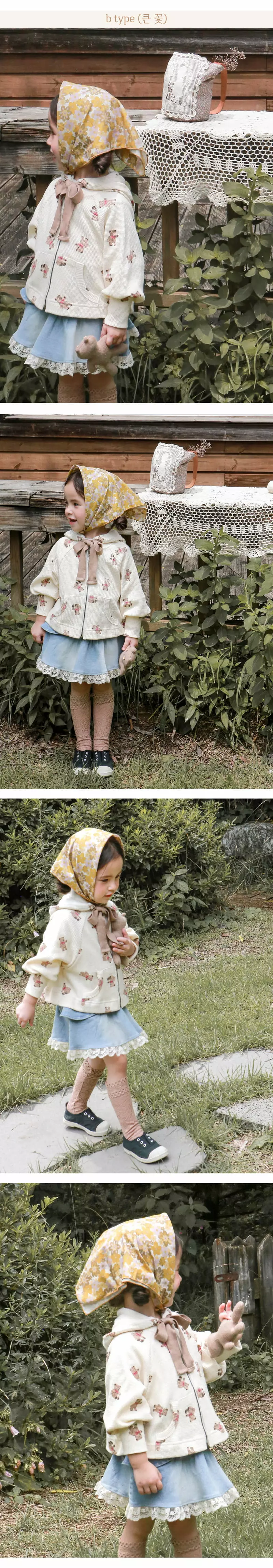 Flo - Korean Children Fashion - #kidsshorts - Aria Flower Scarf - 2