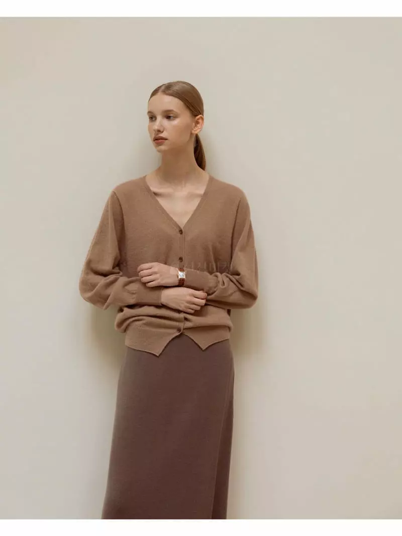 Floaty - Korean Women Fashion - #momslook - Whole Gament Curly Cardigan - 3
