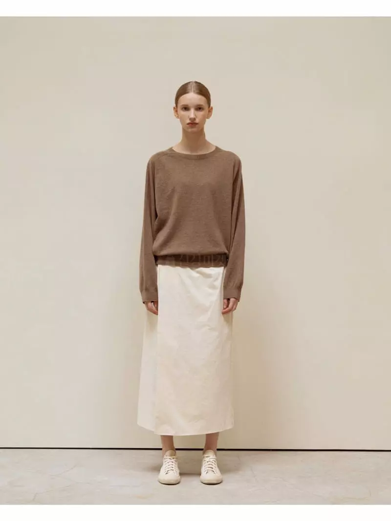 Floaty - Korean Women Fashion - #momslook - Whole Gament Autumn Knit Tee - 4