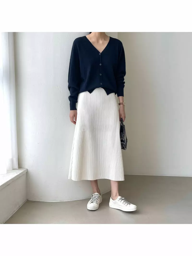 Floaty - Korean Women Fashion - #restrostyle - Smocky Skirt - 3