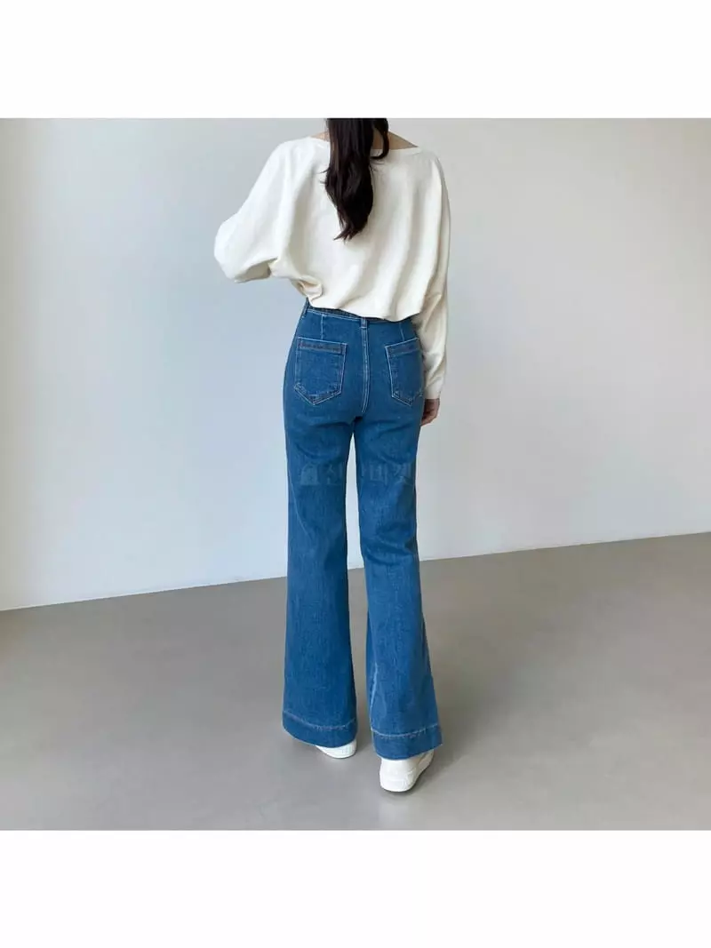 Floaty - Korean Women Fashion - #womensfashion - Pocket Jeans - 3