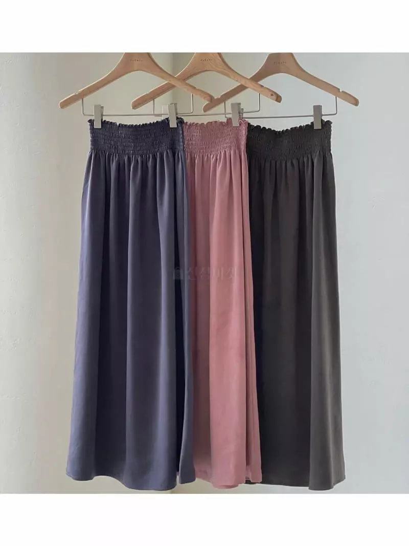 Floaty - Korean Women Fashion - #womensfashion - Mud Smocked Skirt - 2
