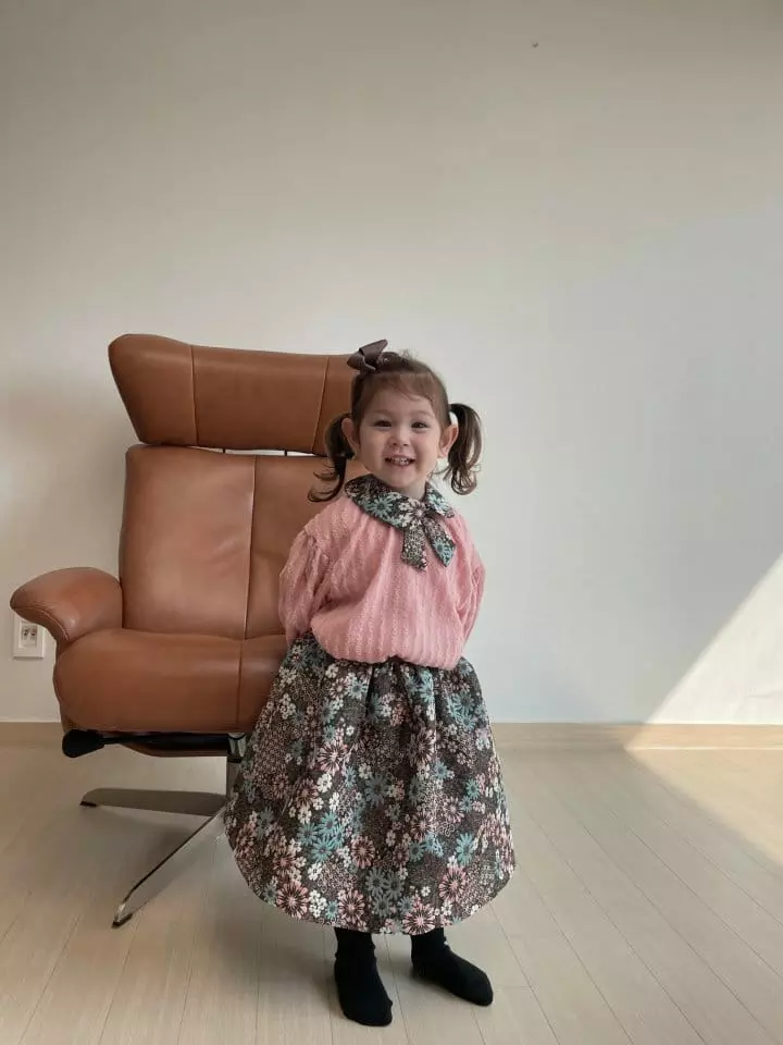 Flower J - Korean Children Fashion - #kidzfashiontrend - Jacquard Skirt - 4