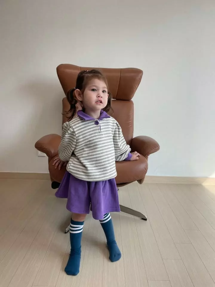 Flower J - Korean Children Fashion - #childofig - Stripes Top Bottom Set - 9